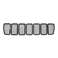 Coast2Coast GI485BLK Grille Overlay for 2019-2020 Jeep Cherokee; Black C2C-GI485BLK